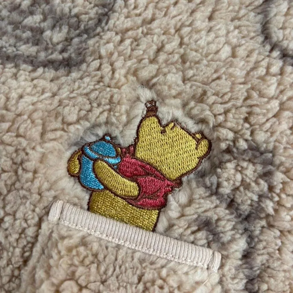 Disney Winnie the Pooh Fleece Set 3-6M Brown Teddy Outfit Baby Unisex